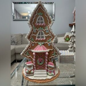 Pink Gingerbread Clay House